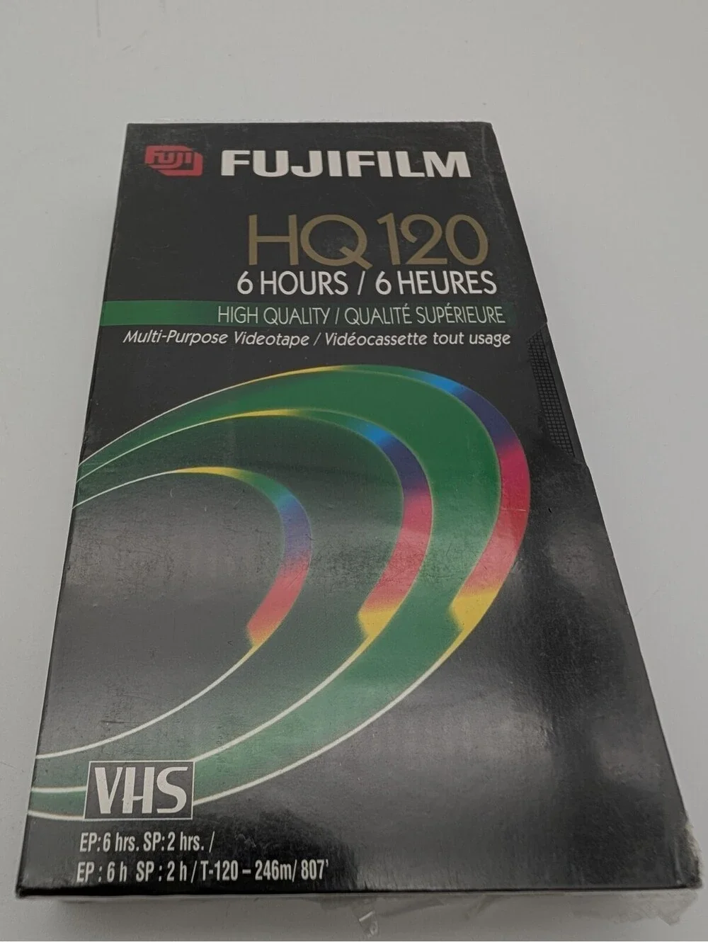 FUJIFILM HQ 120 6 HOURS HIGH QUALITY MULTI-PURPOSE VIDEOTAPE VHS NEW SEALED